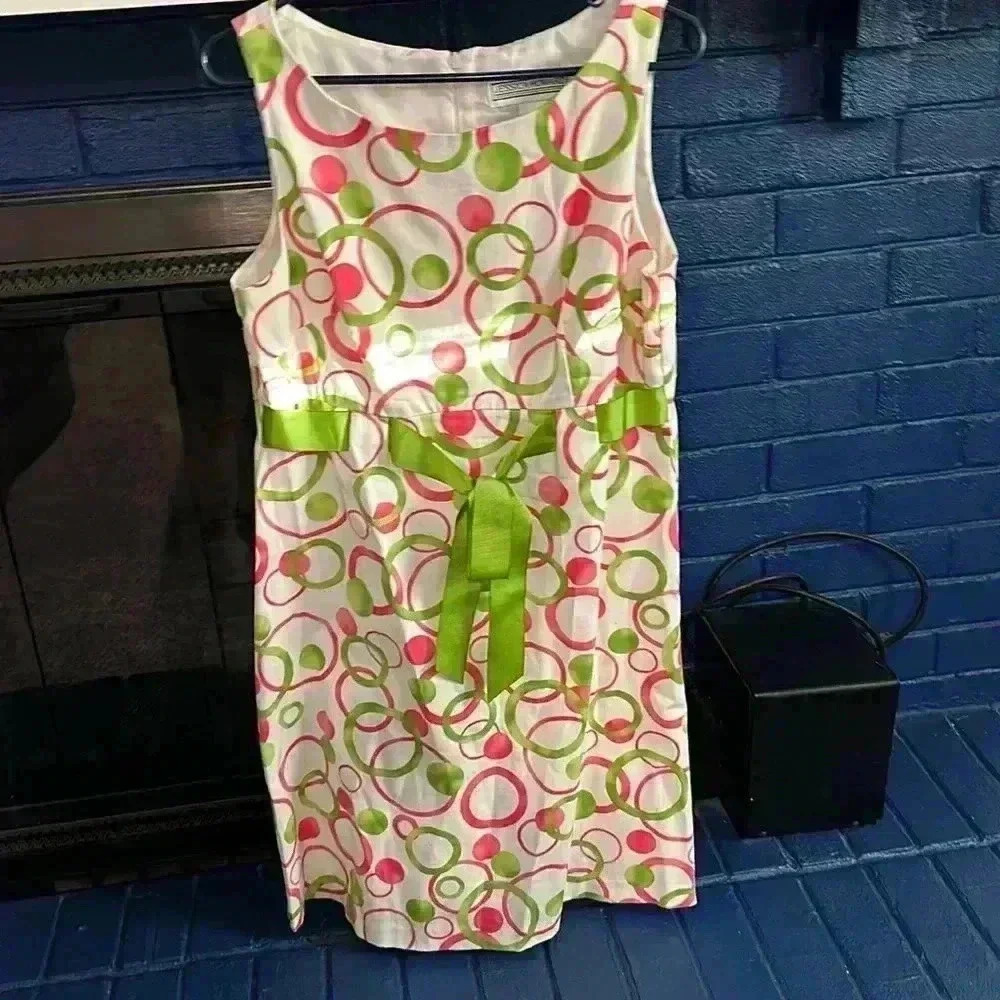 Jessica Howard dress pink and‎ green on a white background